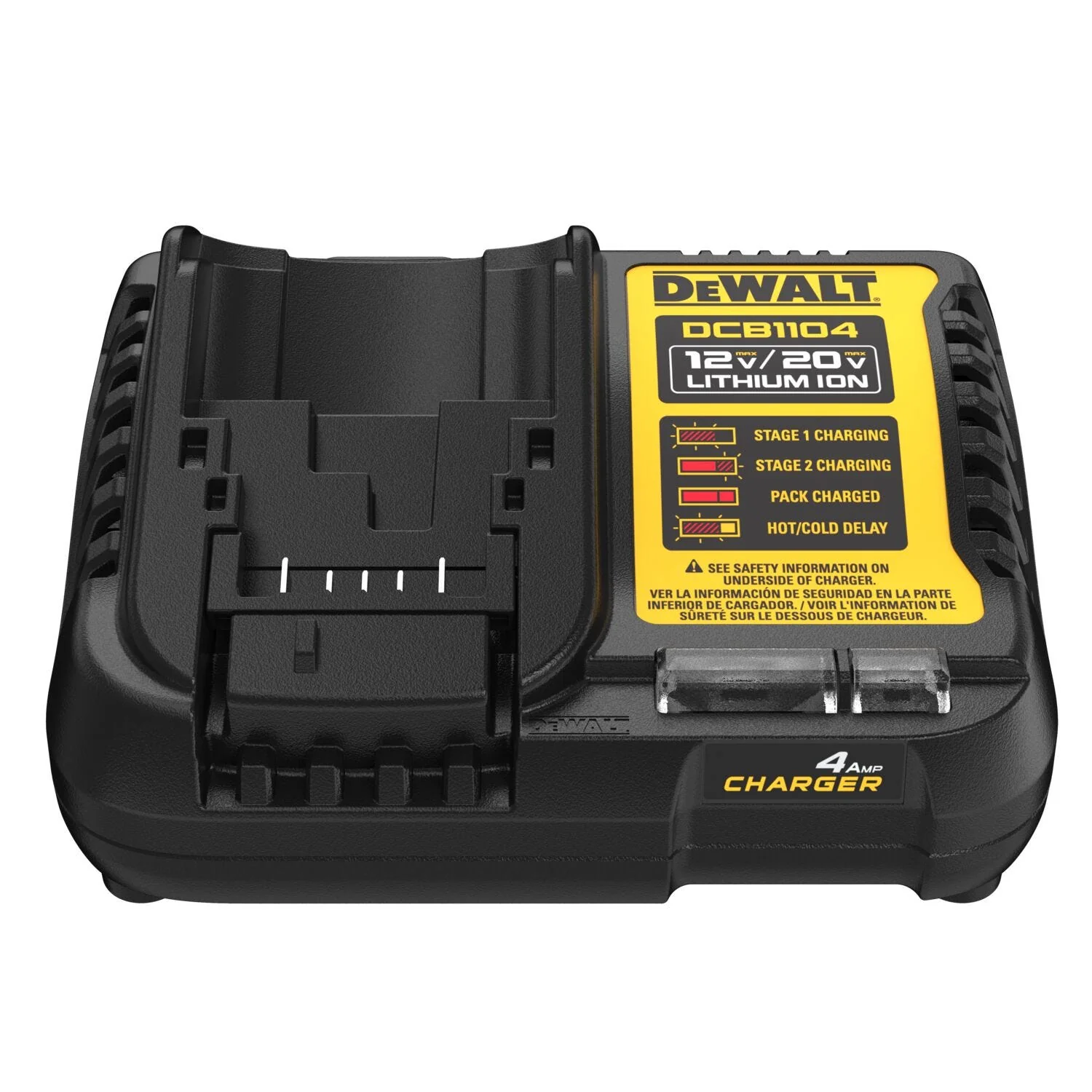 DeWalt DCB1104 12V/20V MAX 4 Amp Charger - Image 5