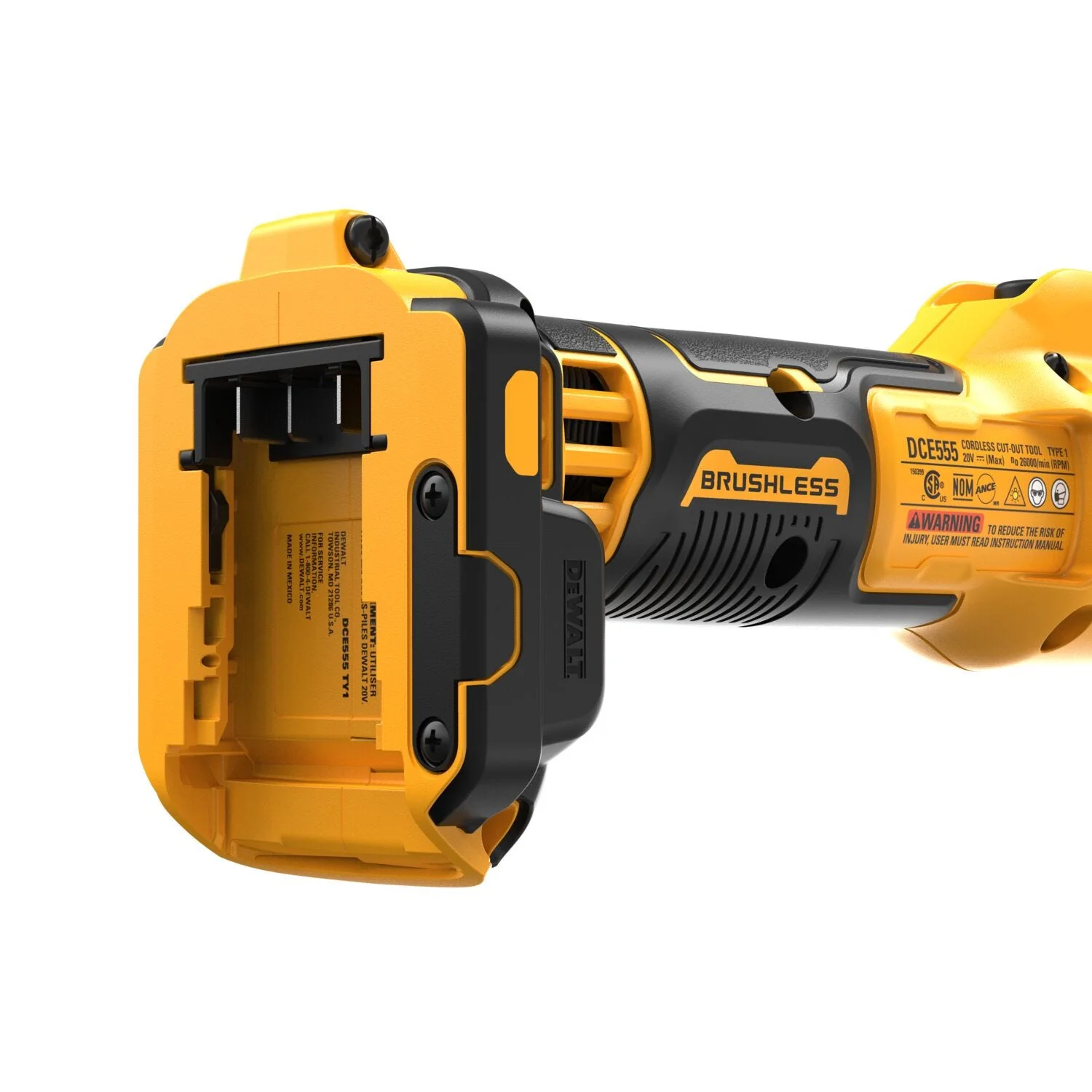DeWalt DCE555B 20V MAX XR Brushless Drywall Cut-Out Tool, Tool Only - Image 11
