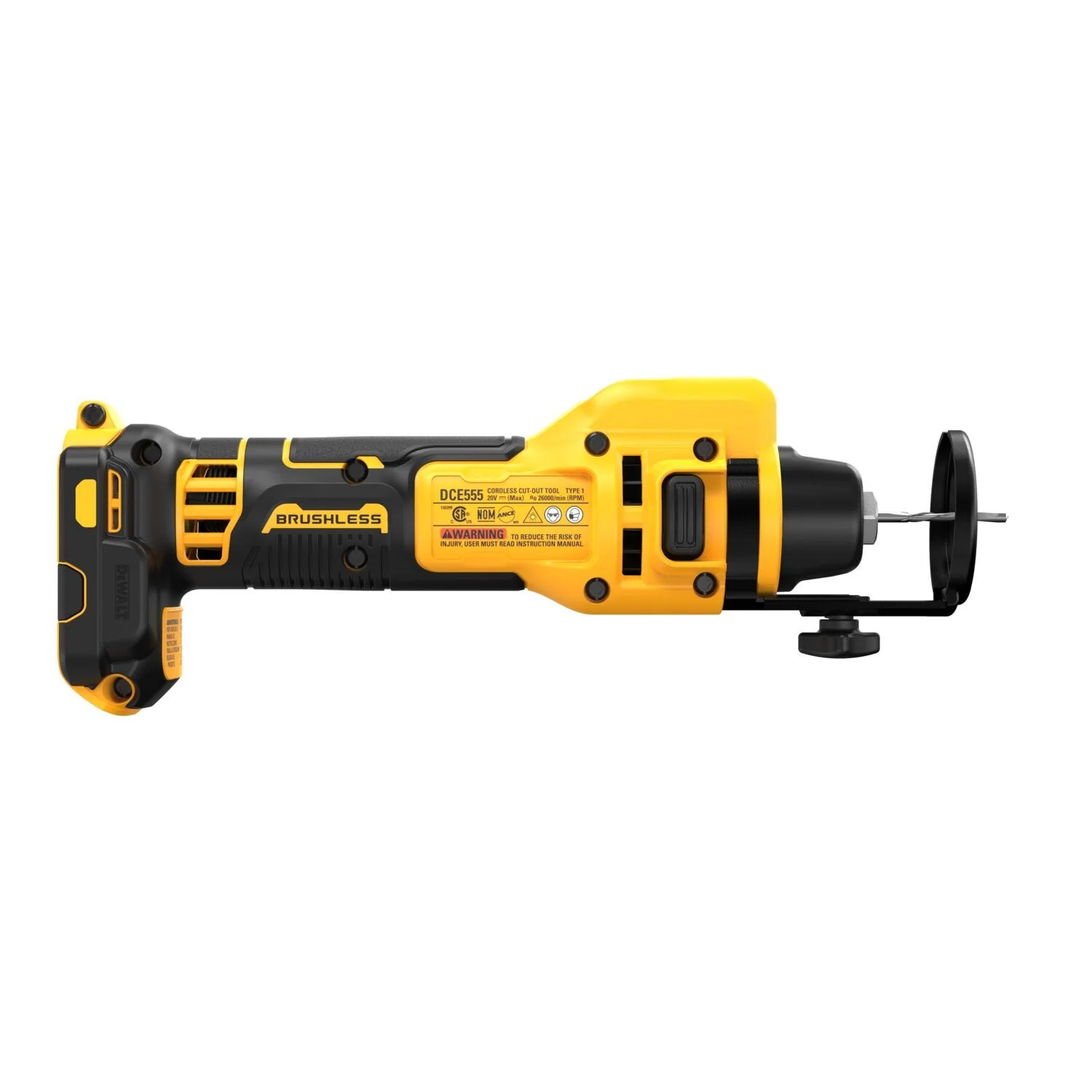DeWalt DCE555B 20V MAX XR Brushless Drywall Cut-Out Tool, Tool Only - Image 4