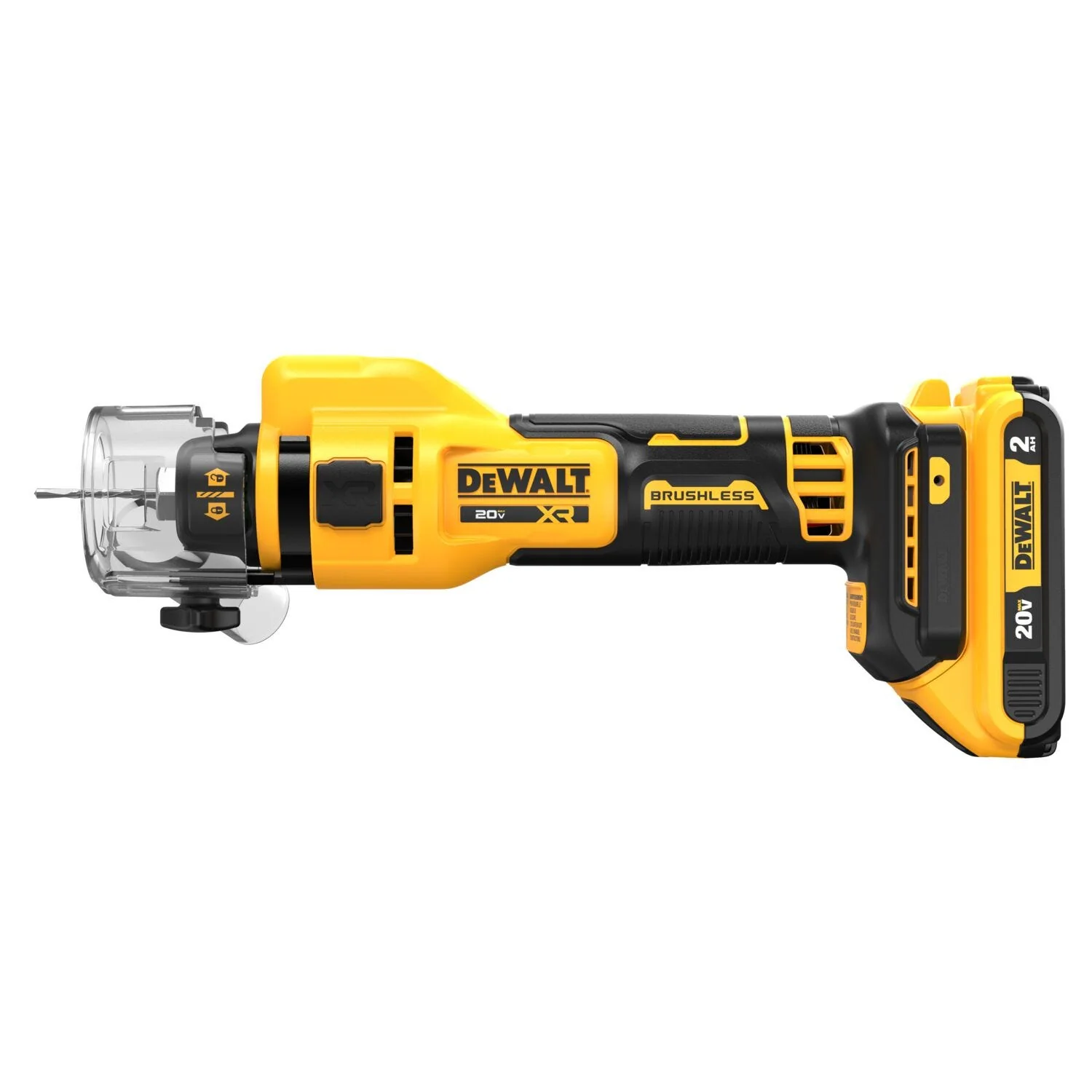 DeWalt DCE555D2 20V MAX XR Brushless Drywall Cut-Out Tool 2.0Ah Kit - Image 6