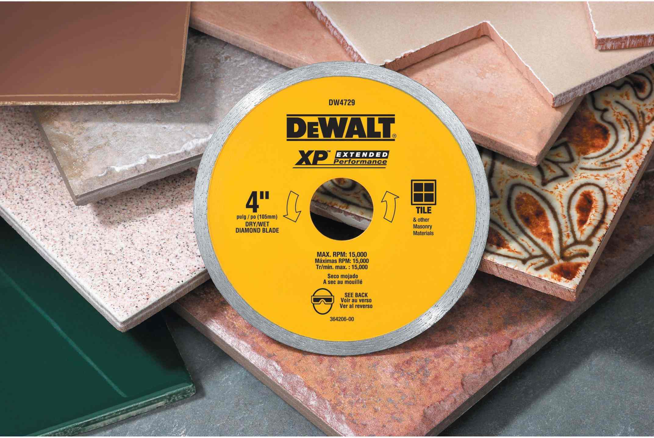 DeWalt DW4729 4 in. x .060 in. Ceramic Tile Blade Wet/Dry - Image 3