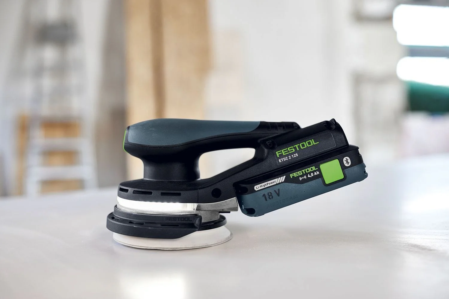 Festool Cordless 18V ETSC 2 125mm (5-in.) Sander Kit w/ 100-Piece GRANAT Abrasive Systainer Set - Image 5