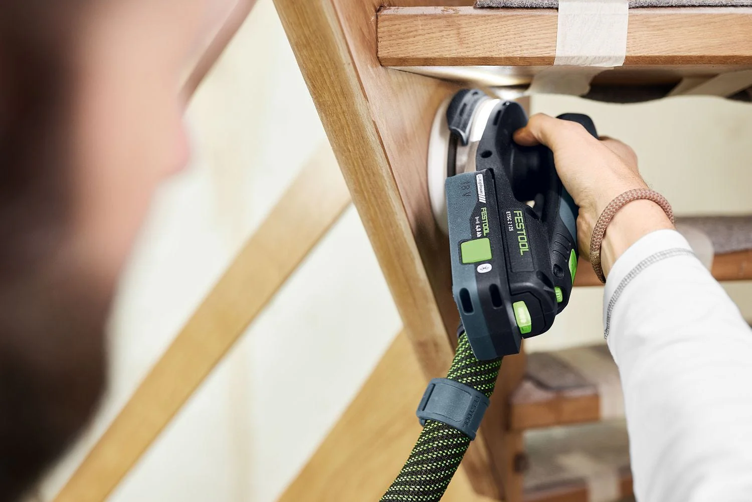 Festool Cordless 18V ETSC 2 125mm (5-in.) Sander w/ 100-Piece GRANAT Abrasive Systainer Set - Image 5
