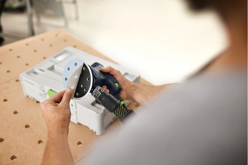 Festool ETS EC 125/3 EQ-Plus 125mm (5") Compact Brushless Finish Sander Set w/ Granat Abrasive Value Set Systainer - Image 14