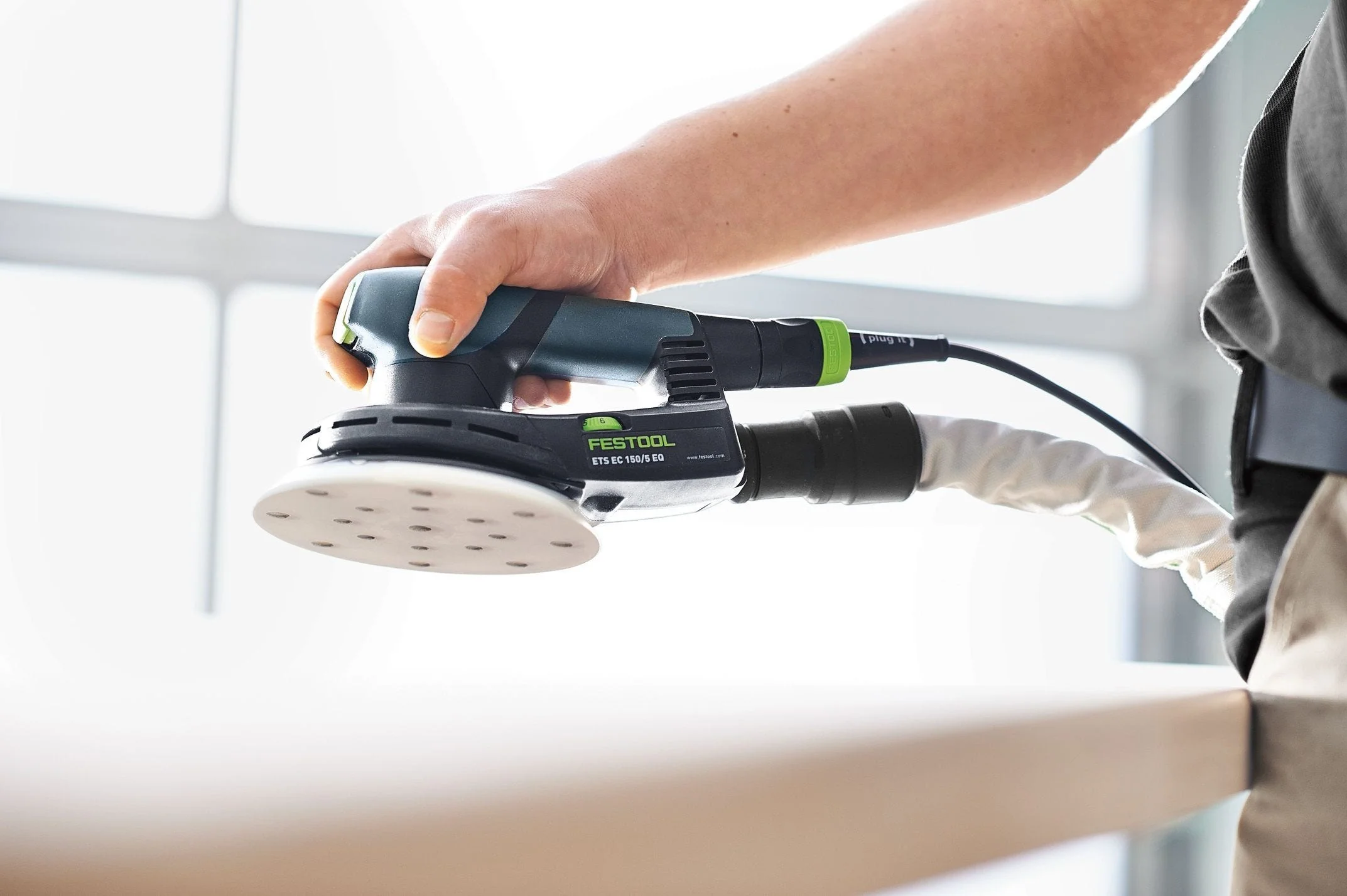 Festool ETS EC 150/3 EQ 150mm (6") Compact Finish Sander Set w/ Granat Abrasive Value Set Systainer - Image 10