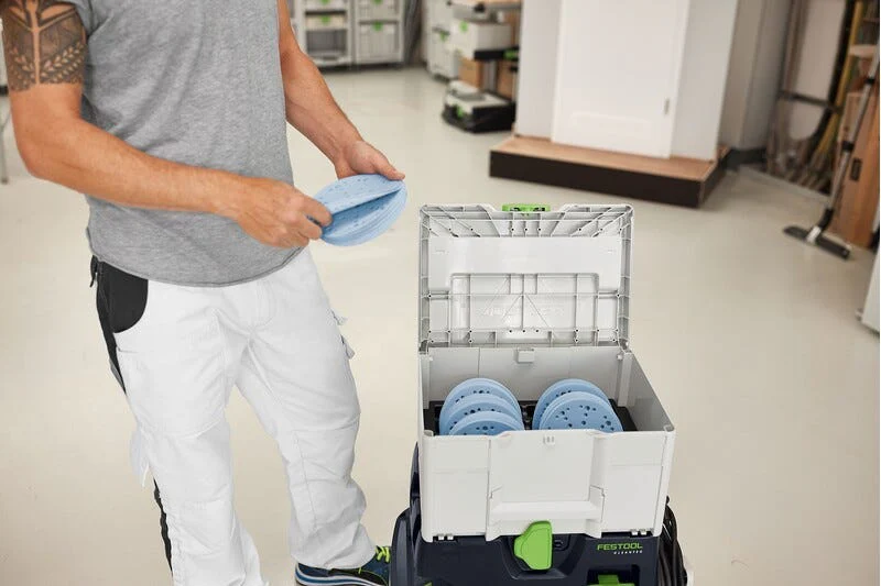 Festool ETS EC 150/3 EQ 150mm (6") Compact Finish Sander Set w/ Granat Abrasive Value Set Systainer - Image 17