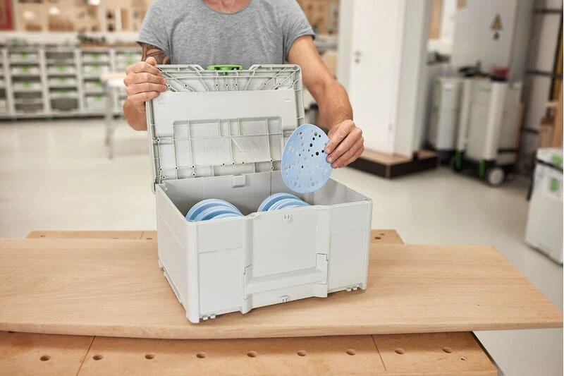 Festool ETS EC 150/3 EQ 150mm (6") Compact Finish Sander Set w/ Granat Abrasive Value Set Systainer - Image 18