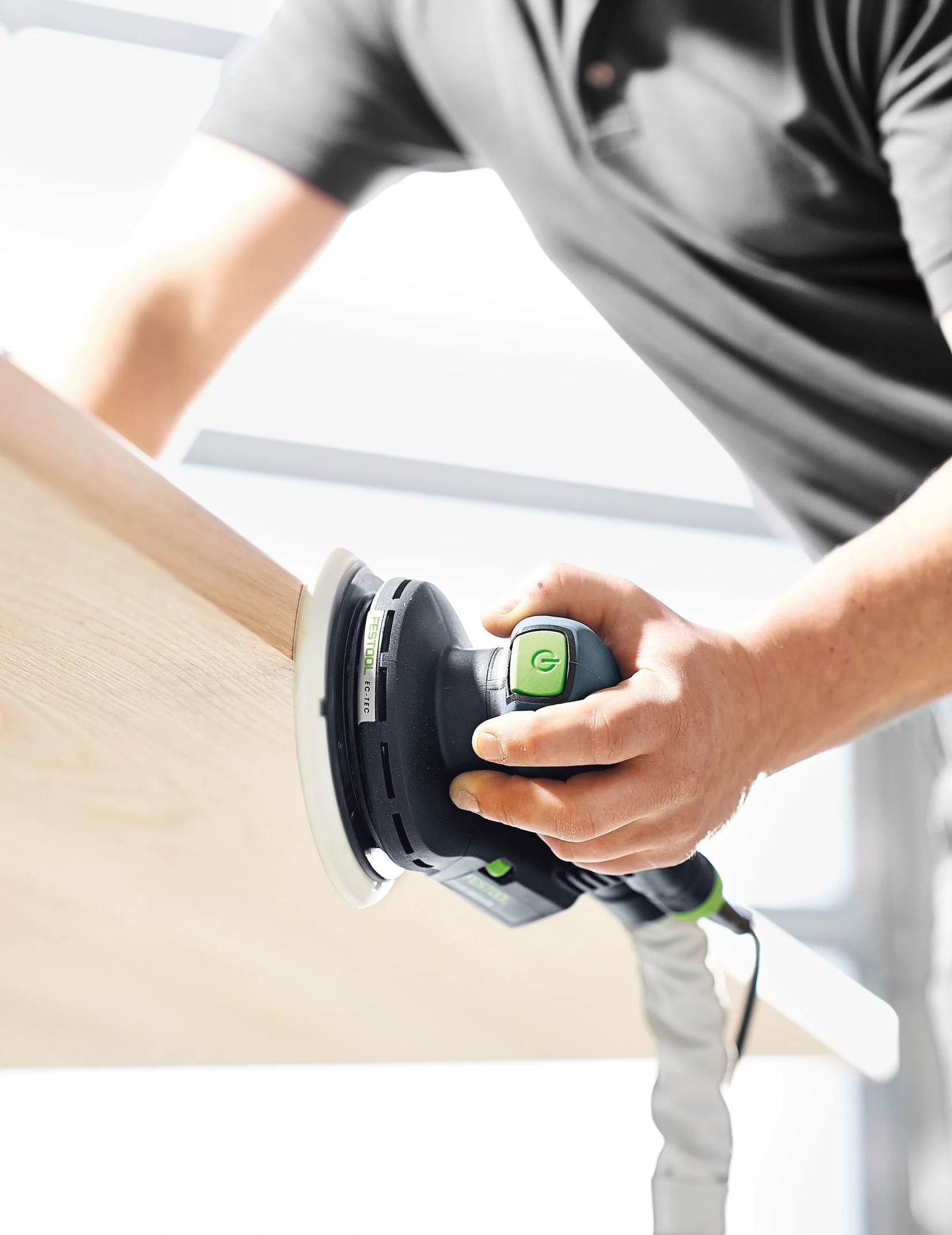 Festool ETS EC 150/3 EQ 150mm (6") Compact Finish Sander Set w/ Granat Abrasive Value Set Systainer - Image 4