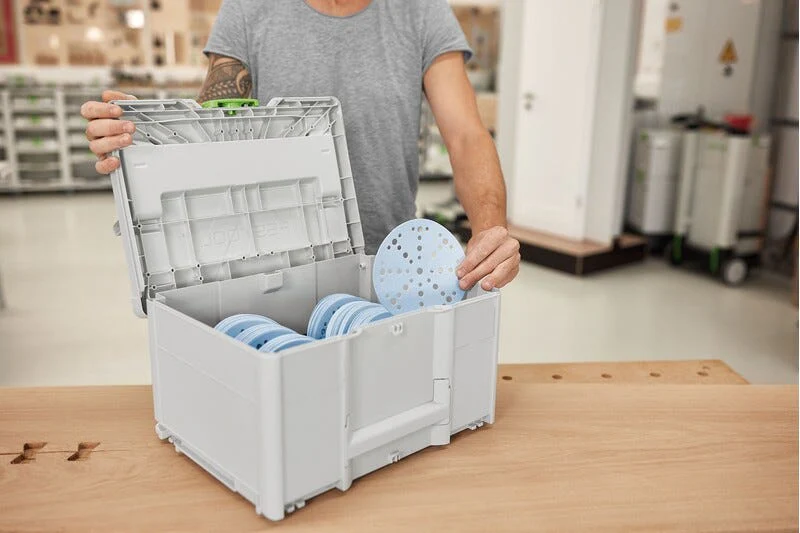 Festool ETS EC 150/5 EQ 150mm (6") Compact Finish Sander Set w/ Granat Abrasive Value Set Systainer - Image 13