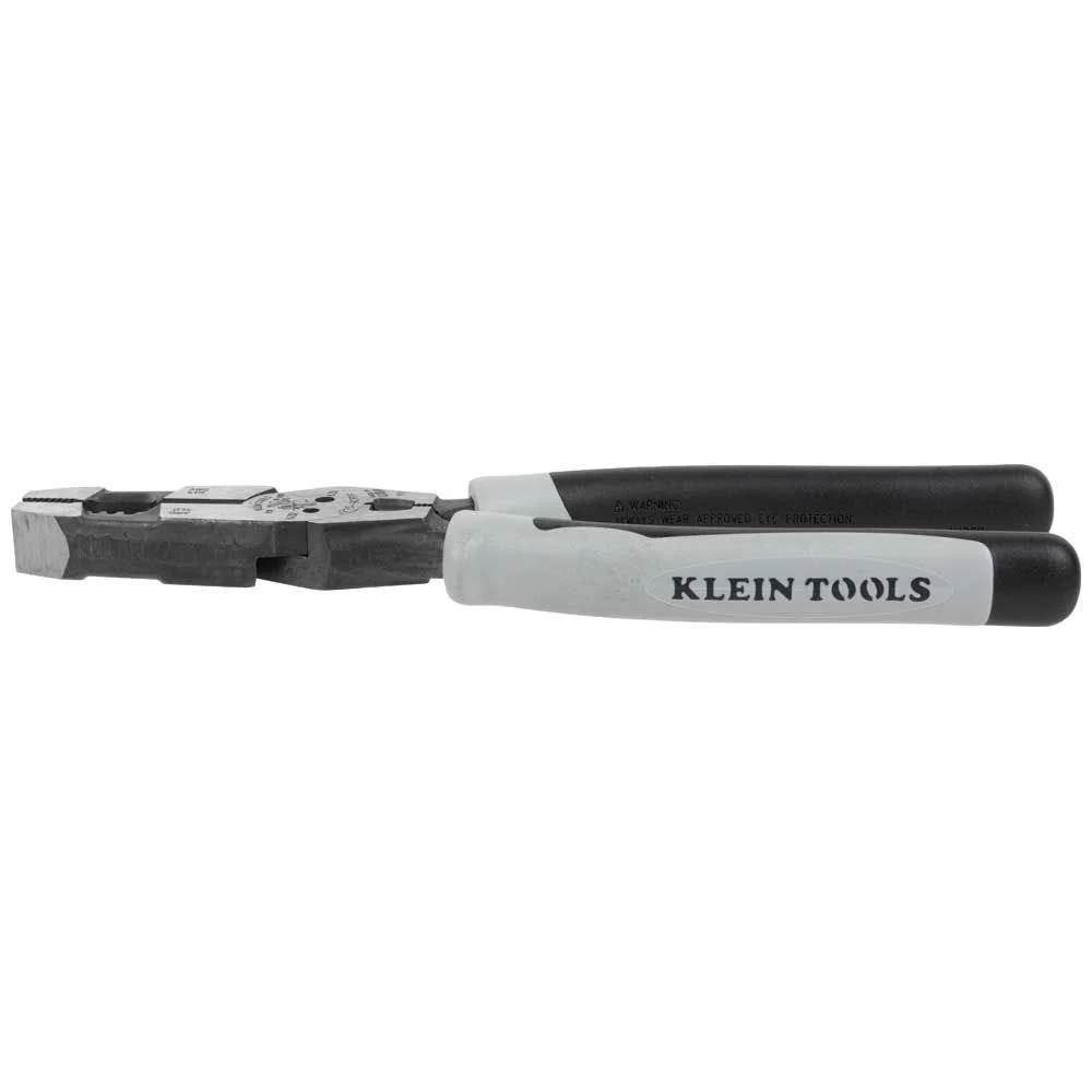 Klein Tools J2159CRTP Hybrid Pliers with Crimper, Fish Tape Puller and Wire Stripper - Image 4