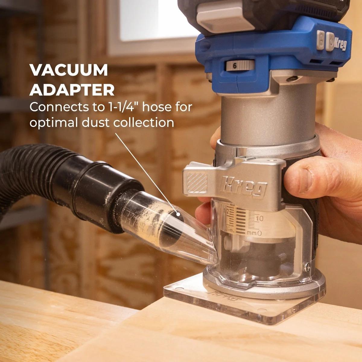 Kreg KPTRT025A 20V Ionic Drive Cordless 1/4-in Trim Router, Tool Only - Image 10