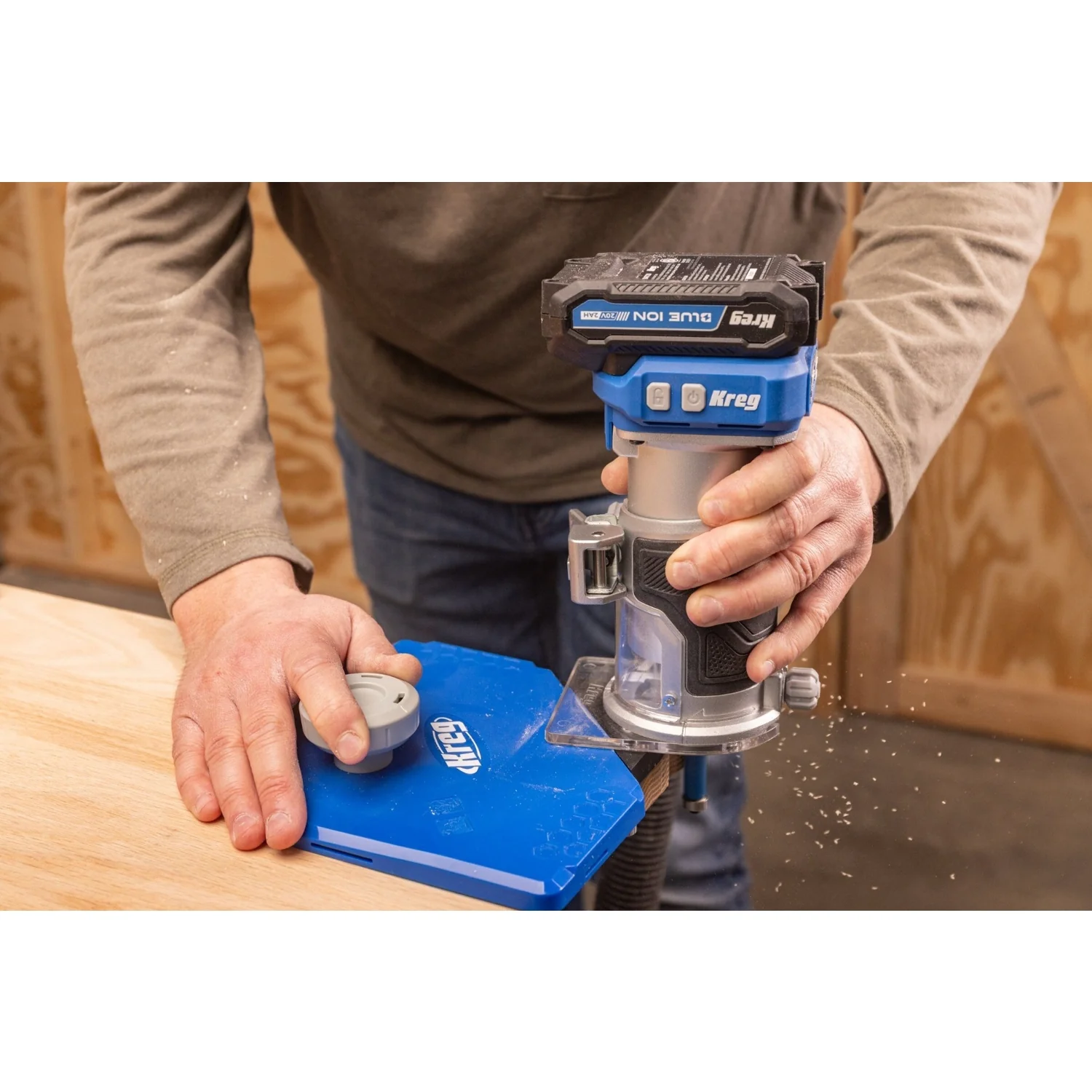 Kreg KPTRT025A 20V Ionic Drive Cordless 1/4-in Trim Router, Tool Only - Image 16