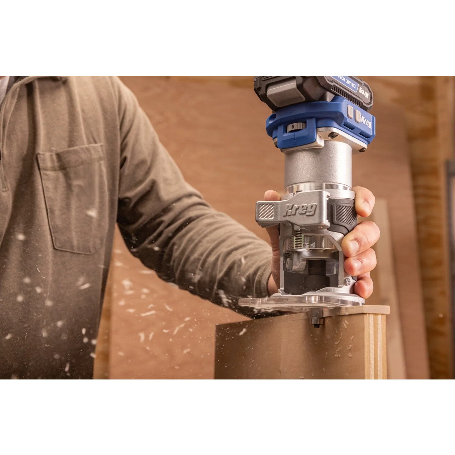 Kreg KPTRT025A 20V Ionic Drive Cordless 1/4-in Trim Router, Tool Only - Image 17