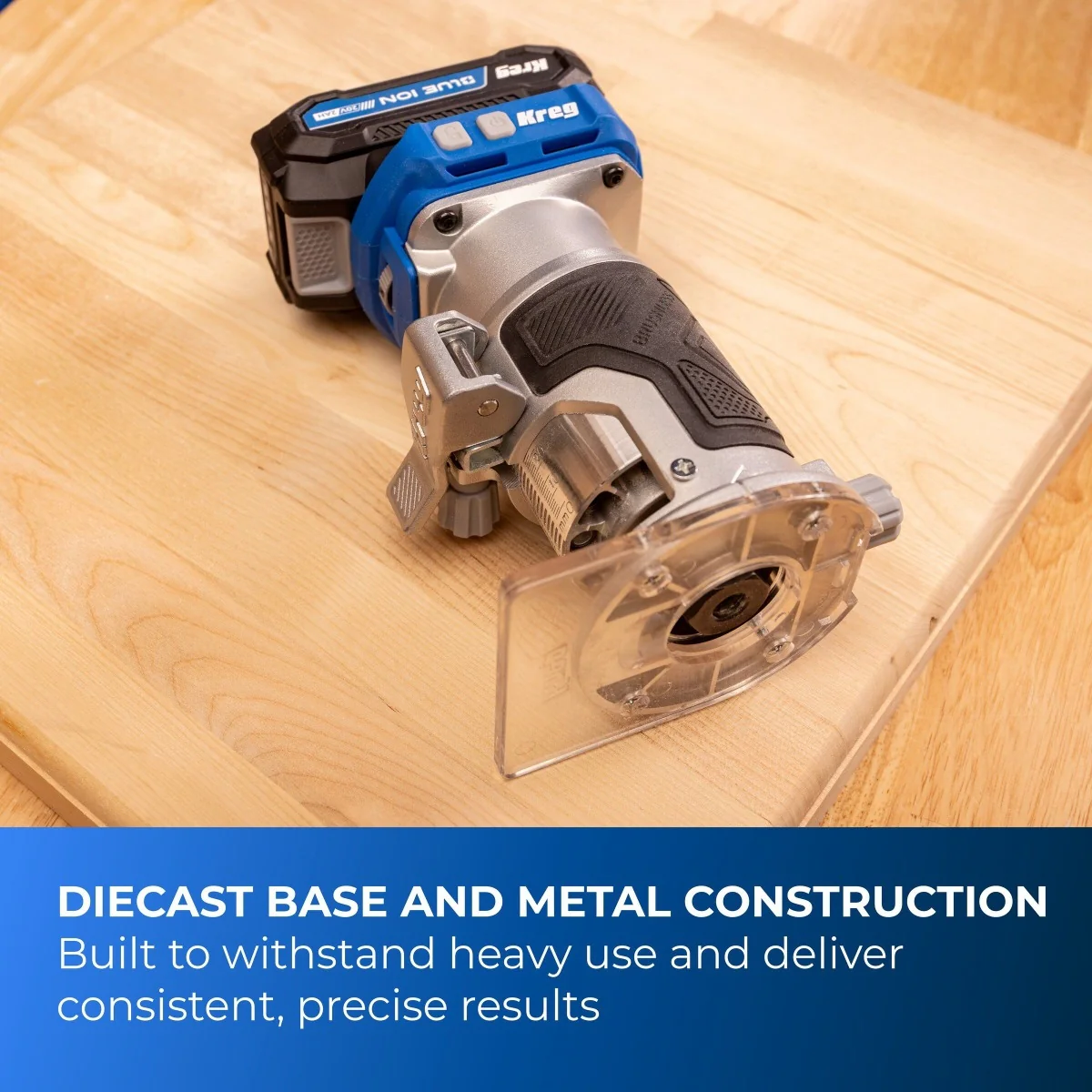 Kreg KPTRT025A 20V Ionic Drive Cordless 1/4-in Trim Router, Tool Only - Image 4