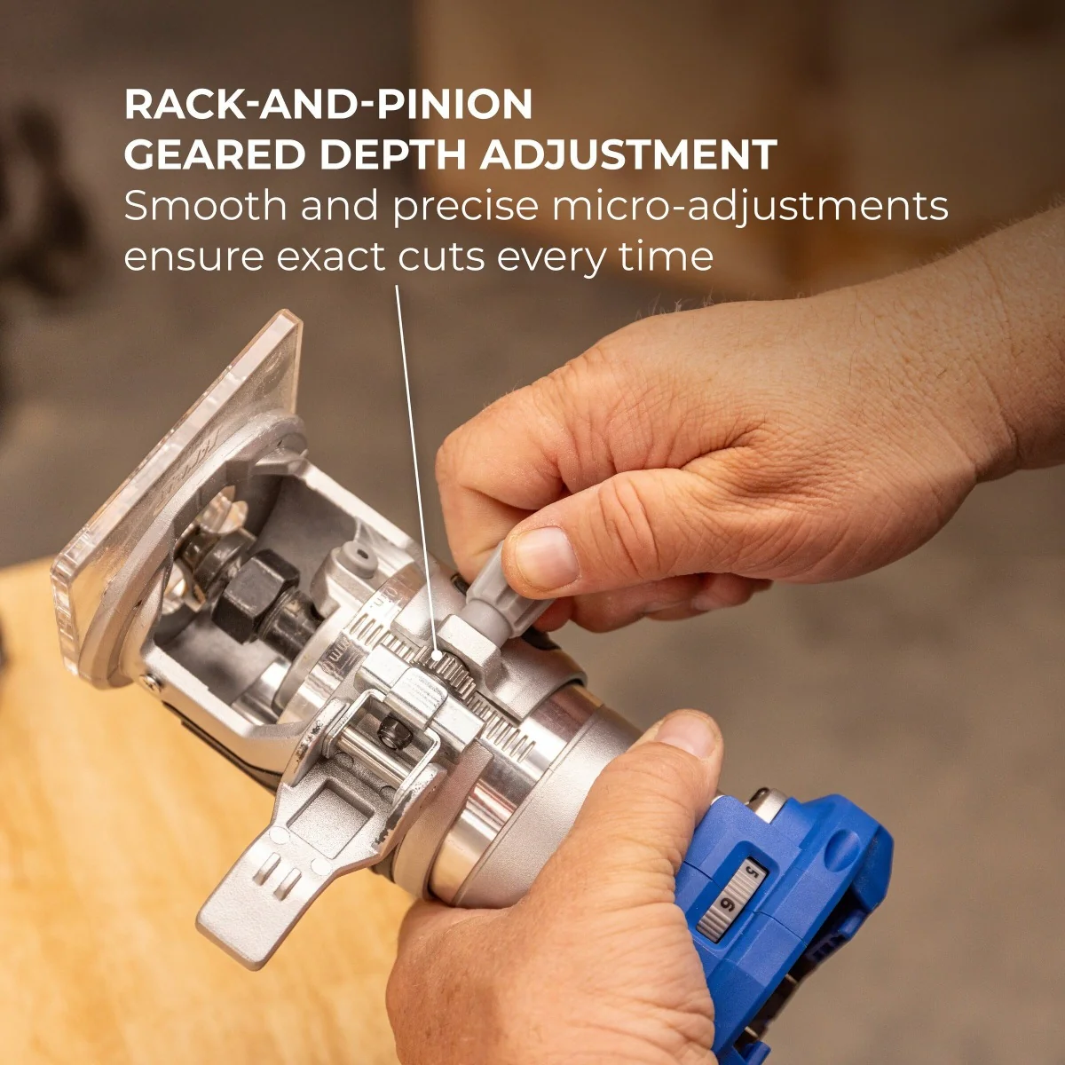 Kreg KPTRT025A 20V Ionic Drive Cordless 1/4-in Trim Router, Tool Only - Image 5