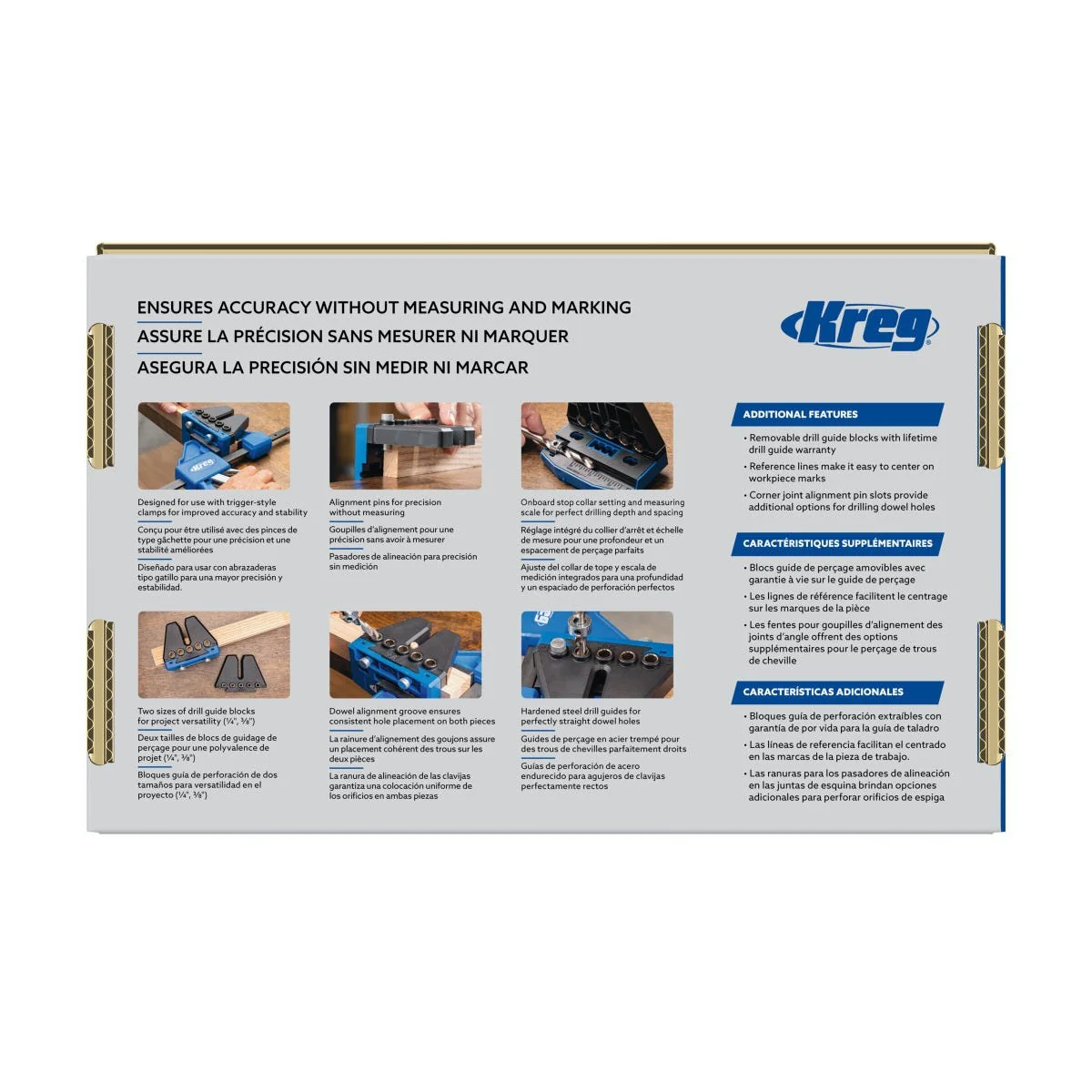 Kreg KHJD345 Dowel Joinery Jig Kit - Image 10