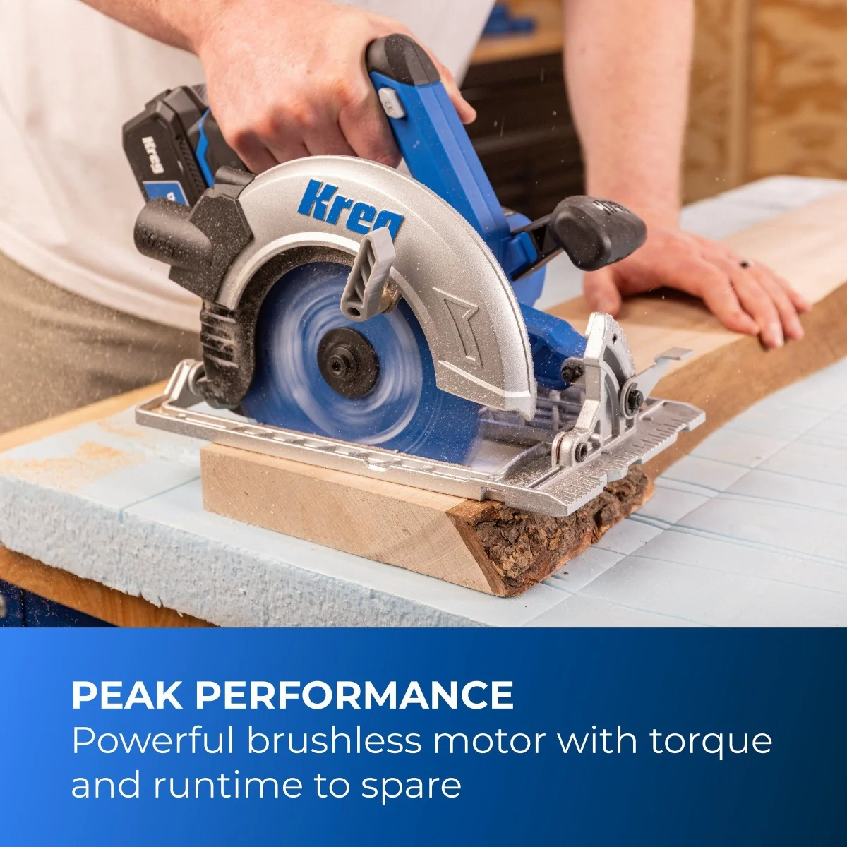 Kreg KPTCS725A 20V Ionic Drive 7-1/4-in Circular Saw, Tool Only - Image 3