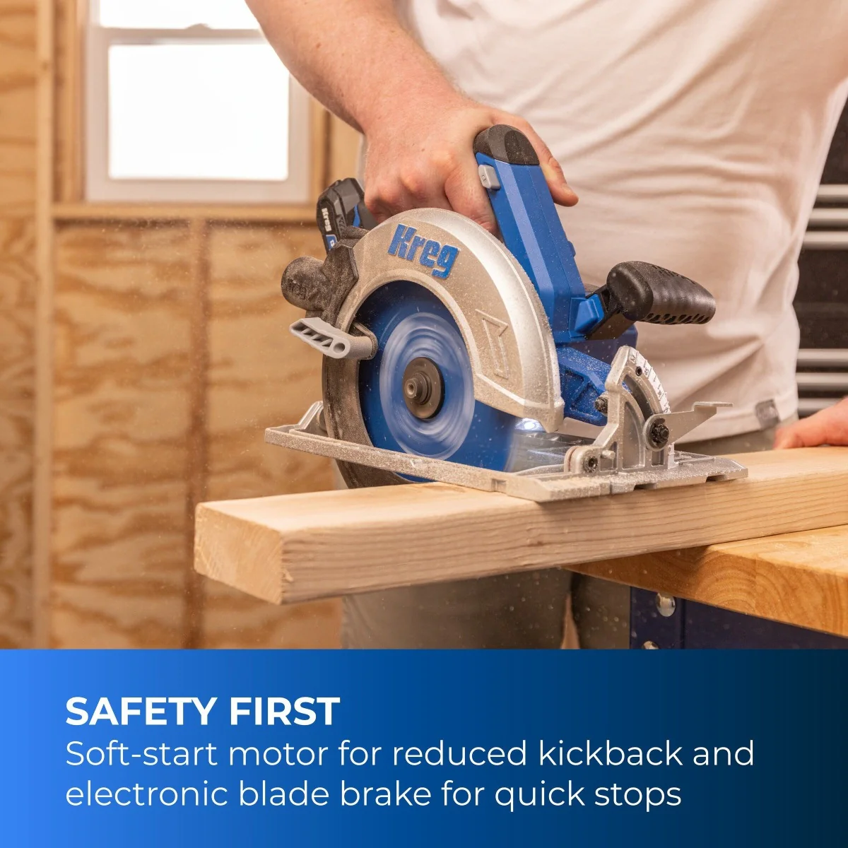 Kreg KPTCS725A 20V Ionic Drive 7-1/4-in Circular Saw, Tool Only - Image 6