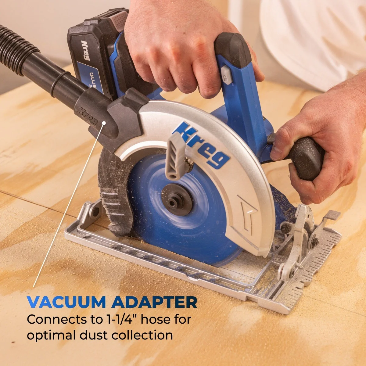 Kreg KPTCS725A 20V Ionic Drive 7-1/4-in Circular Saw, Tool Only - Image 9