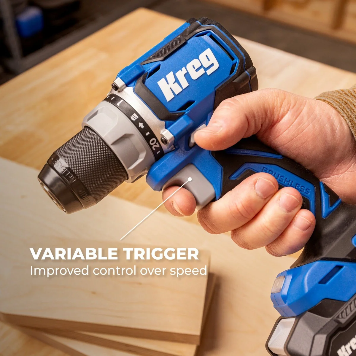 Kreg KPTDR050A 20V Ionic Drive 1/2-in Compact Drill, Tool Only - Image 5