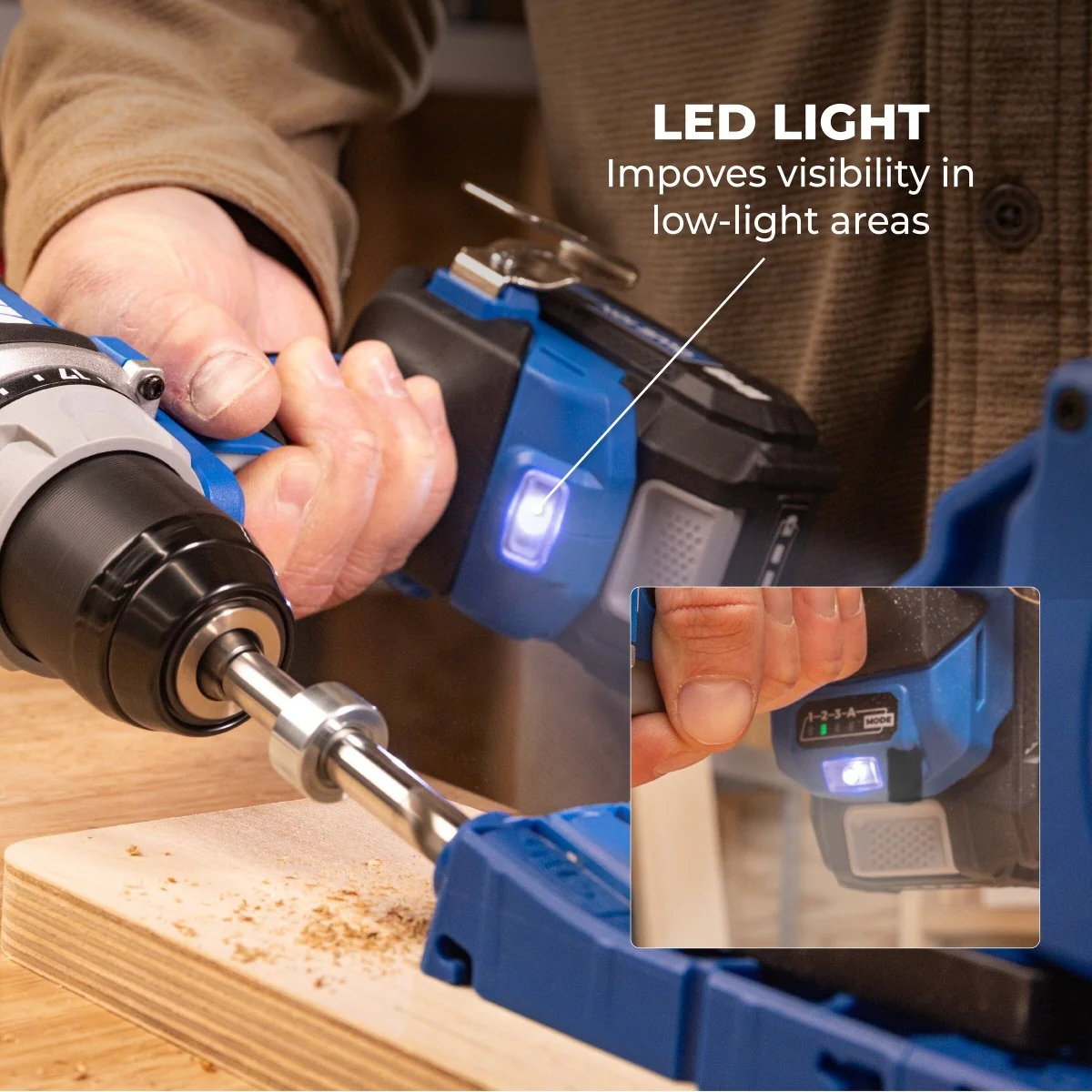 Kreg KPTDR050A 20V Ionic Drive Compact Drill & Driver Combo Kit - Image 10