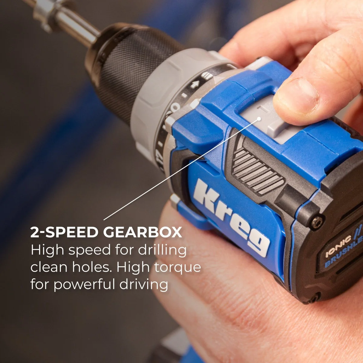 Kreg KPTDR050A 20V Ionic Drive Compact Drill & Driver Combo Kit - Image 5