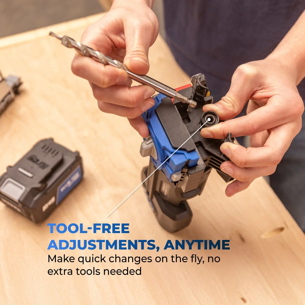 Kreg KPTRB100A Ionic Drive Cordless Rebel Pocket-Hole Joiner, Tool Only - Image 12