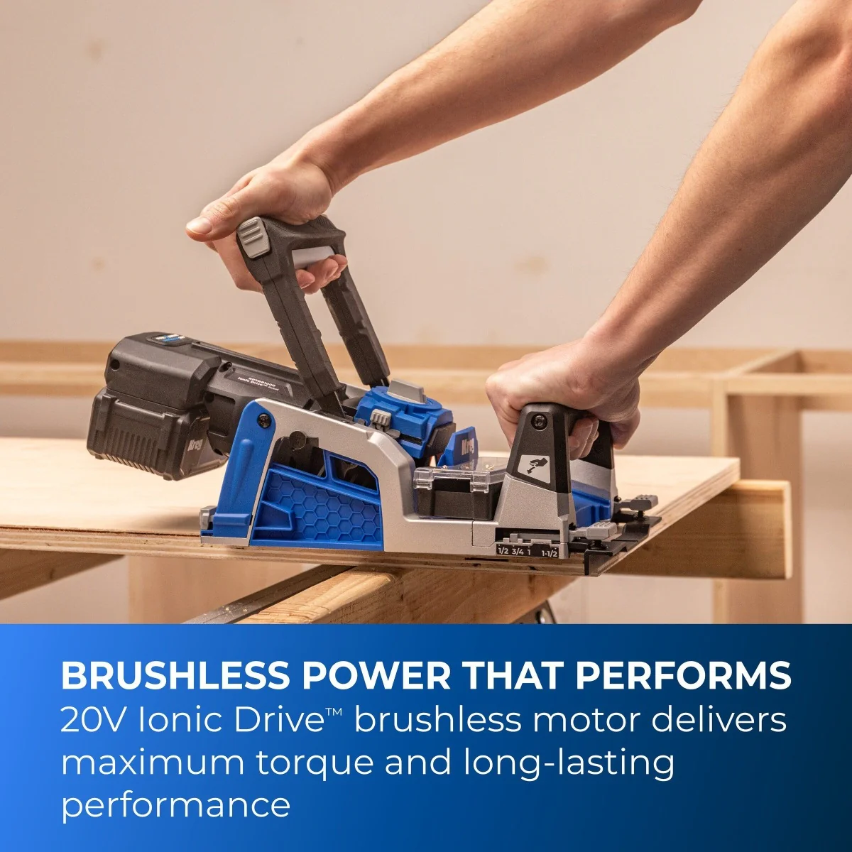 Kreg KPTRB100A Ionic Drive Cordless Rebel Pocket-Hole Joiner, Tool Only - Image 3