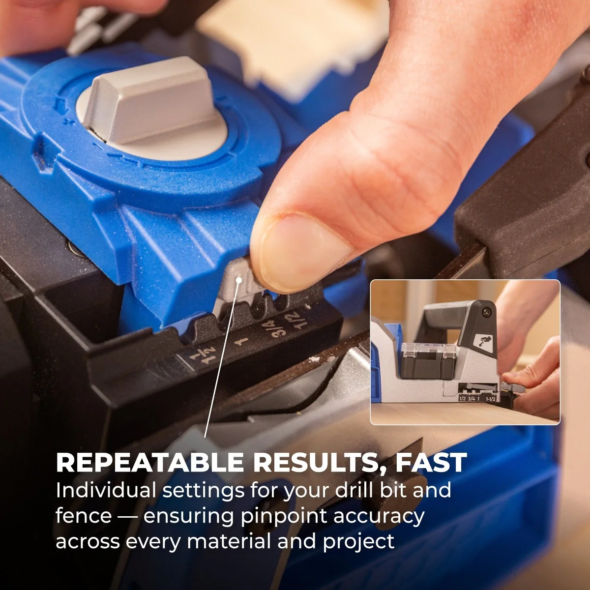 Kreg KPTRB100A Ionic Drive Cordless Rebel Pocket-Hole Joiner, Tool Only - Image 8