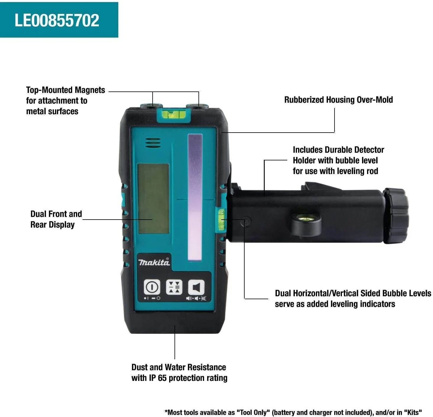 Makita LE00855702 Green/Red Line Laser Detector - Image 5