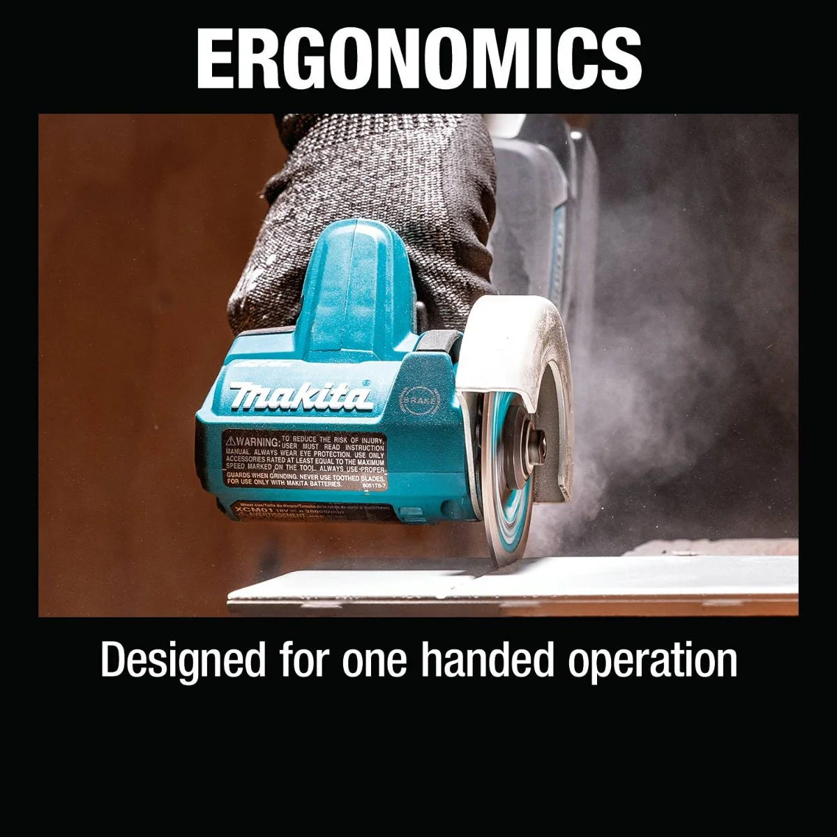 Makita XCM01Z 18V LXT Lithium-Ion Brushless Cordless 3" Cut-Off Tool, Tool Only - Image 13