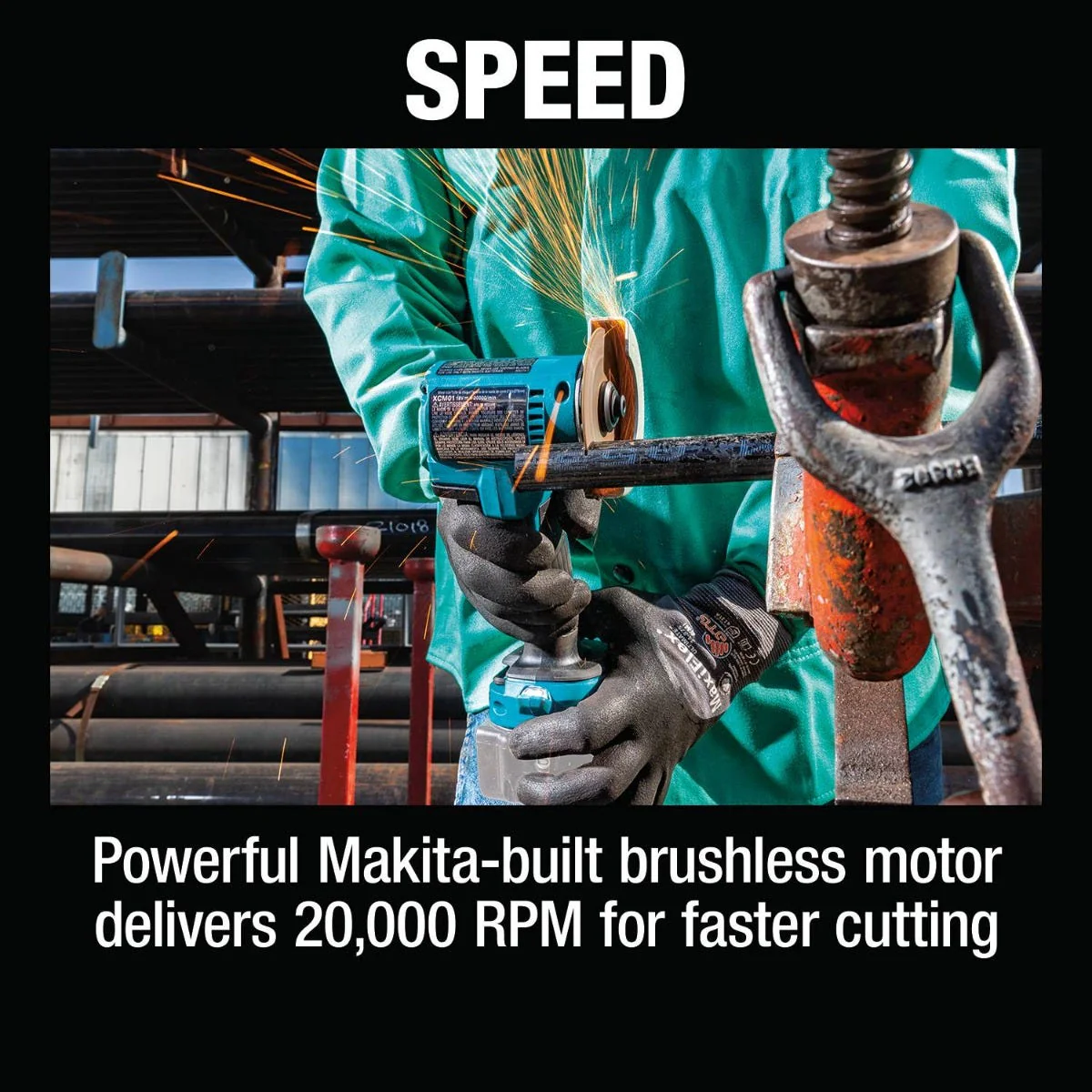 Makita XCM01Z 18V LXT Lithium-Ion Brushless Cordless 3" Cut-Off Tool, Tool Only - Image 14