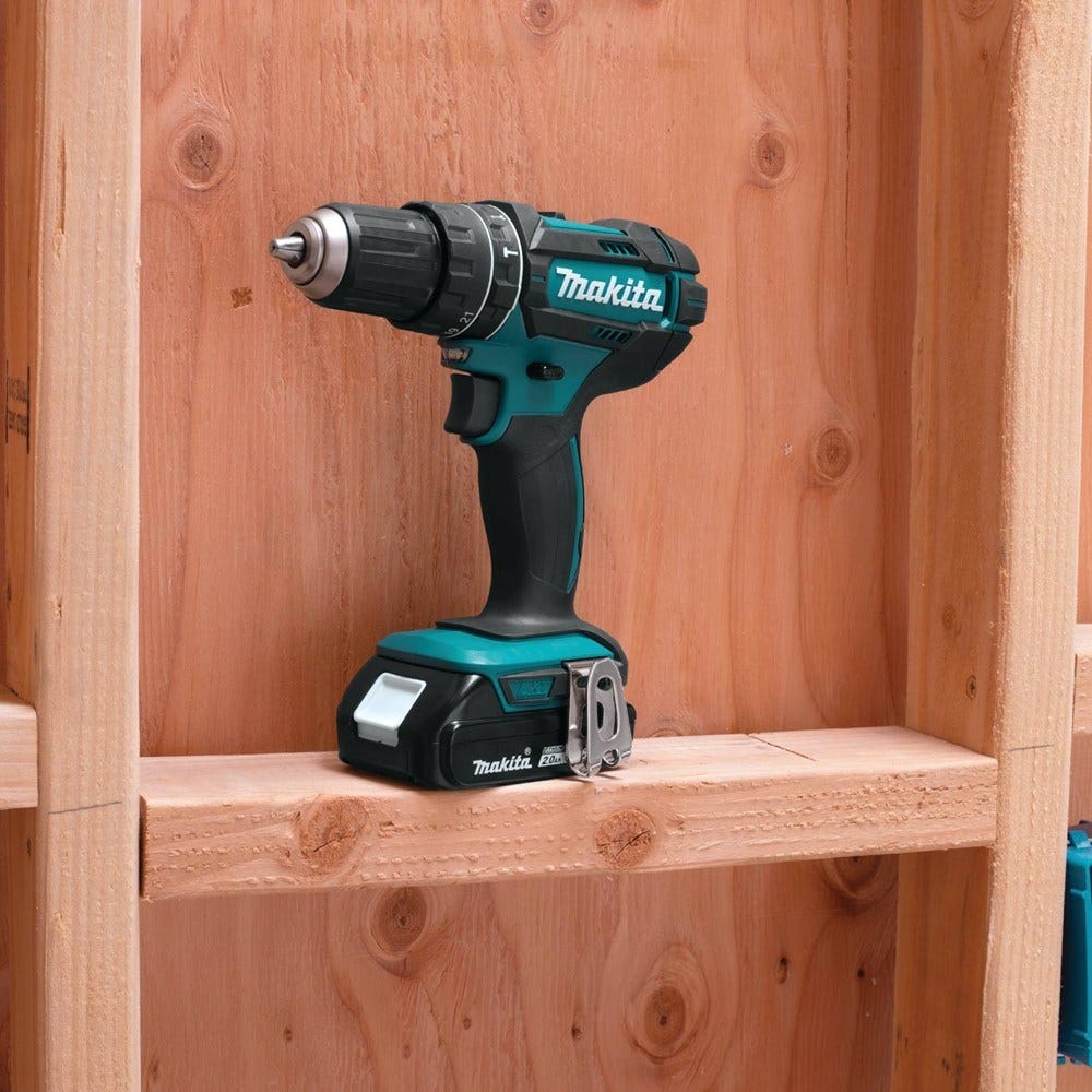 Makita XPH10R 18V LXT Lithium-Ion Compact Cordless 1/2" Hammer Driver-Drill Kit (2.0Ah) - Image 3