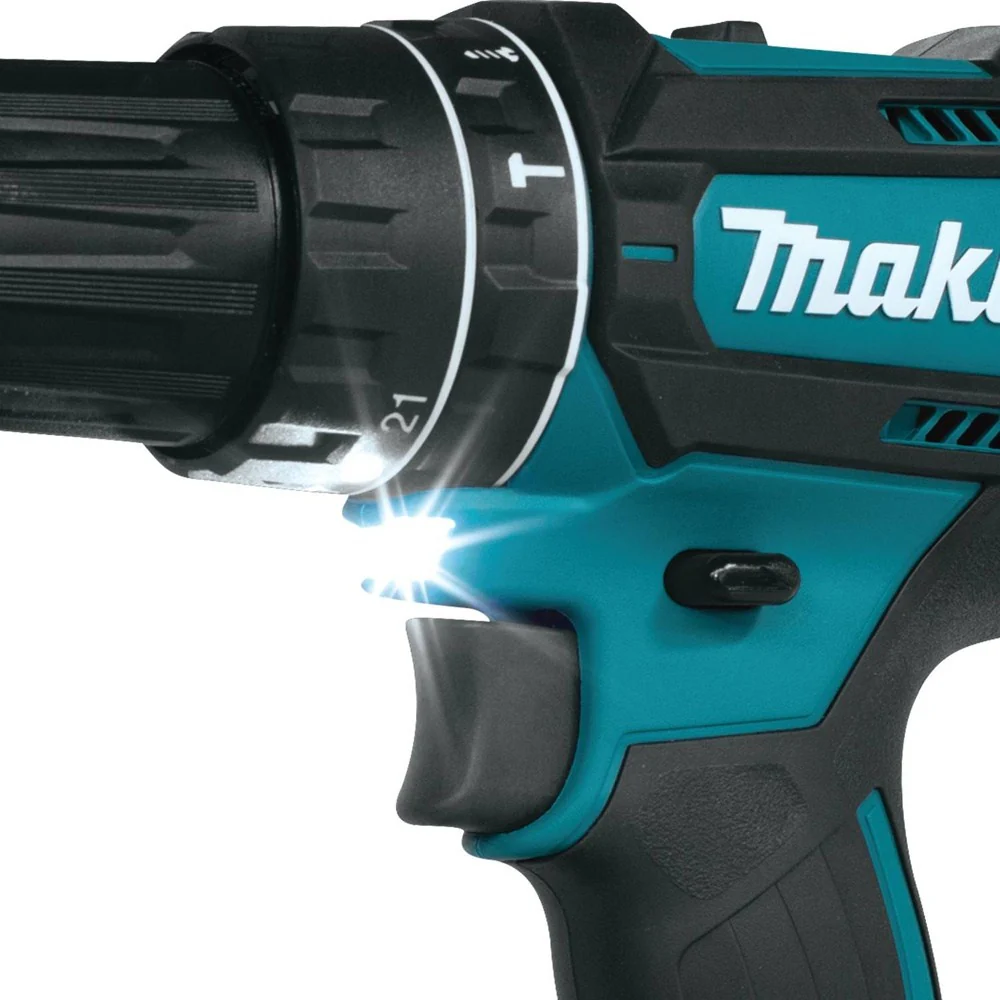 Makita XPH10R 18V LXT Lithium-Ion Compact Cordless 1/2" Hammer Driver-Drill Kit (2.0Ah) - Image 4