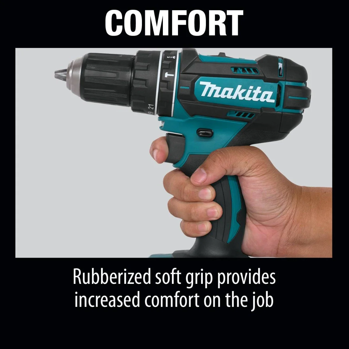 Makita XPH10Z 18V LXT Lithium-Ion Cordless 1/2" Hammer Driver-Drill, Tool Only - Image 5