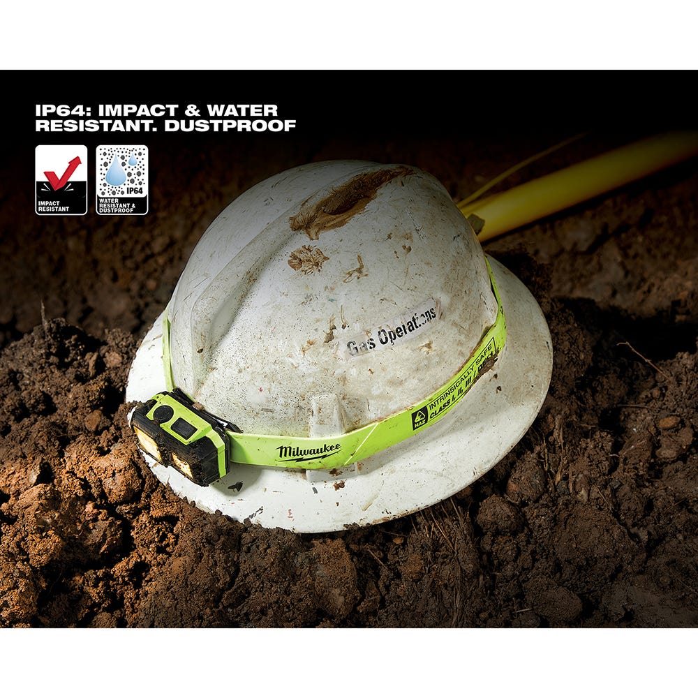 Milwaukee 2004HZL Milwaukee Intrinsically Safe C I, II, III / D 1 Spot / Flood Headlamp - Image 7