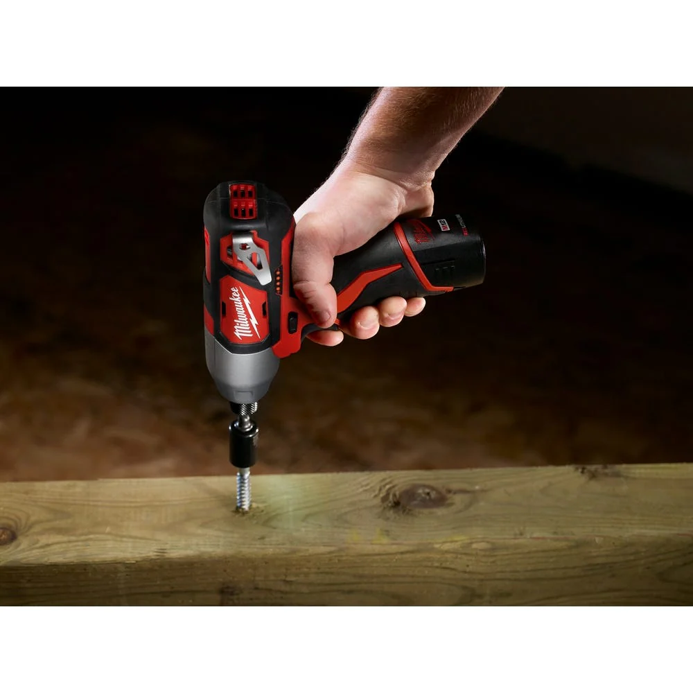 Milwaukee 2462-22 M12 1/4-Inch Hex Impact Driver 1.5AH Kit - Image 5