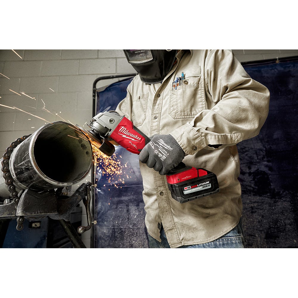Milwaukee 2882-22 M18 FUEL 4-1/2" / 5" Braking Grinder w/ ONE-KEY Paddle Switch, No-Lock Kit - Image 14