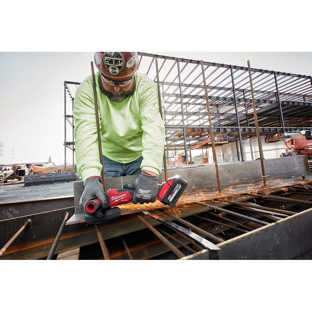 Milwaukee 2882-22 M18 FUEL 4-1/2" / 5" Braking Grinder w/ ONE-KEY Paddle Switch, No-Lock Kit - Image 15