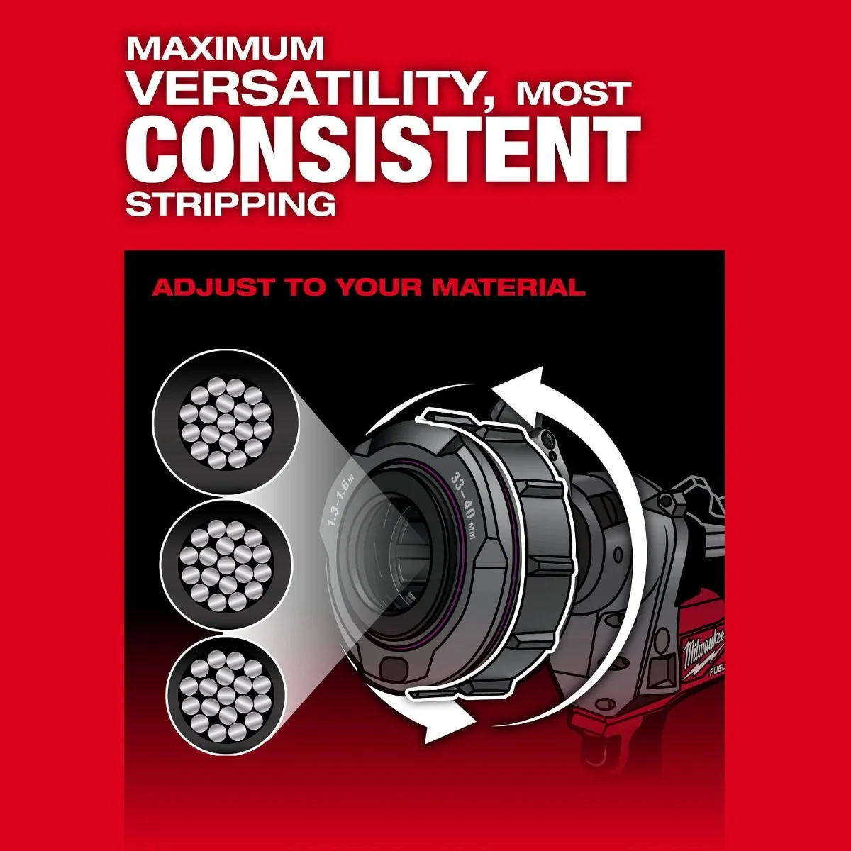 Milwaukee 2937-20 M18 FUEL Covered Conductor Cable Stripper, Tool Only - Image 6