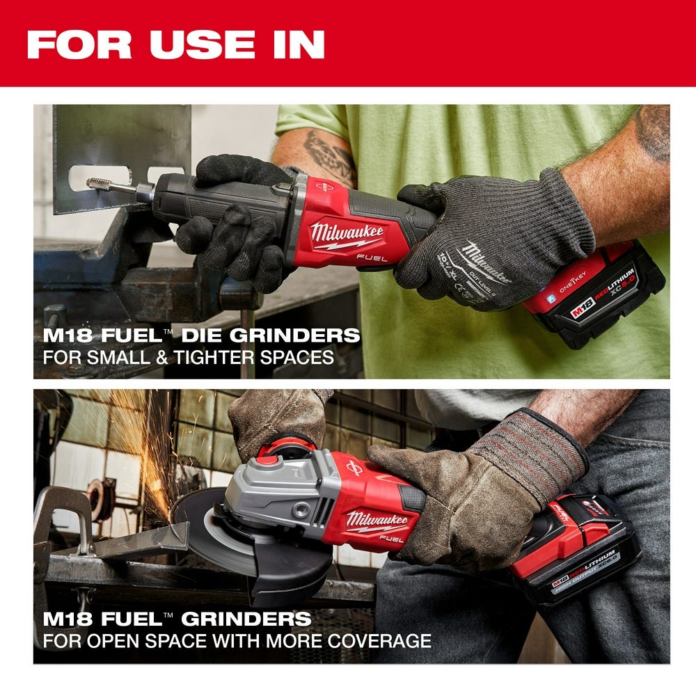 Milwaukee 2984-20 M18 FUEL Variable Speed, Braking Die Grinder, Paddle Switch w/ ONE-KEY - Image 10