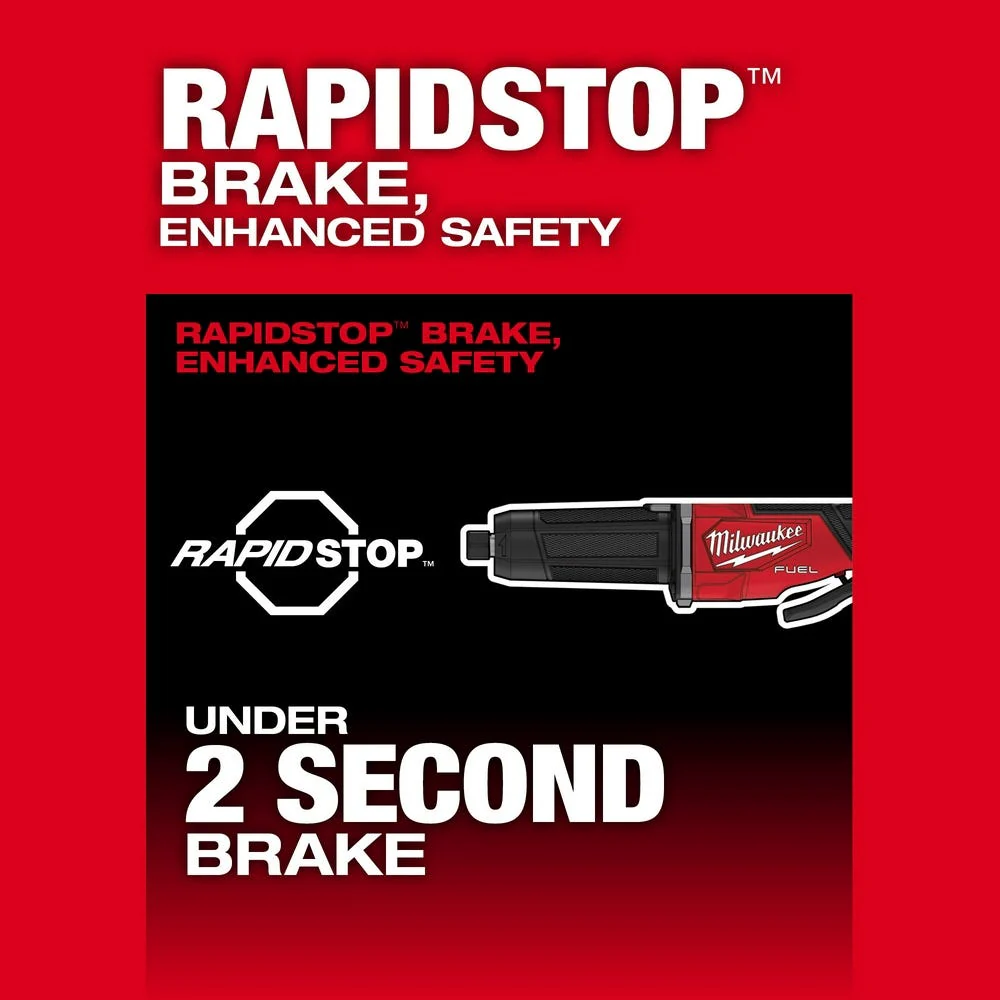 Milwaukee 2984-20 M18 FUEL Variable Speed, Braking Die Grinder, Paddle Switch w/ ONE-KEY - Image 7