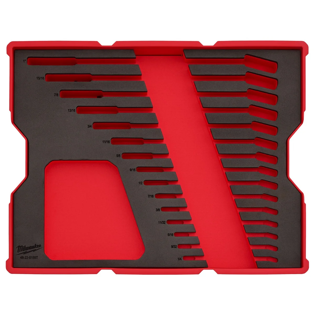 Milwaukee 48-22-0155 15-Piece SAE Combination Wrench Set with Tray for PACKOUT Drawers - Image 6