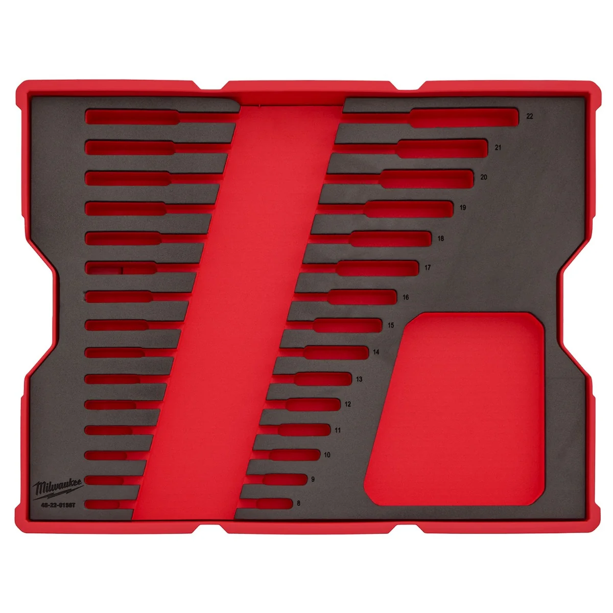 Milwaukee 48-22-0156 15-Piece Metric Ratcheting Combination Wrench Set with Tray for PACKOUT Drawers - Image 6