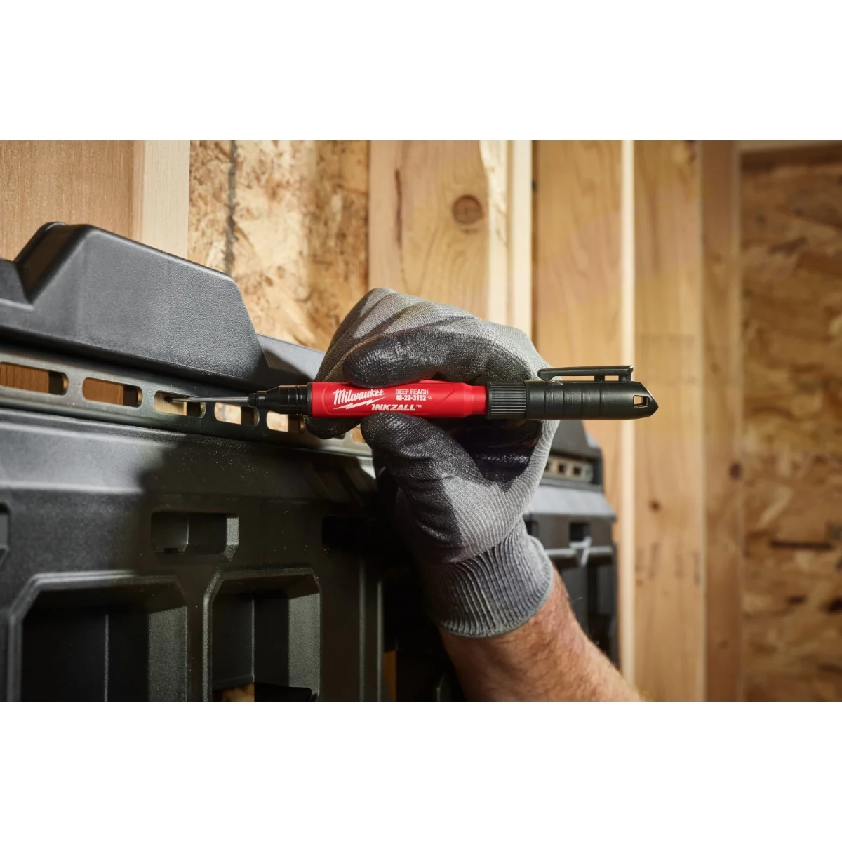 Milwaukee 48-22-3152 INKZALL 2IN1 Deep Reach Ultra Fine Point Black Jobsite Marker - Image 8