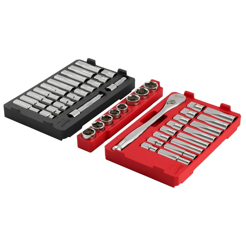 Milwaukee 48-22-9487 47pc 1/2" Drive Ratchet & Socket Set with PACKOUT Organizer - Image 10