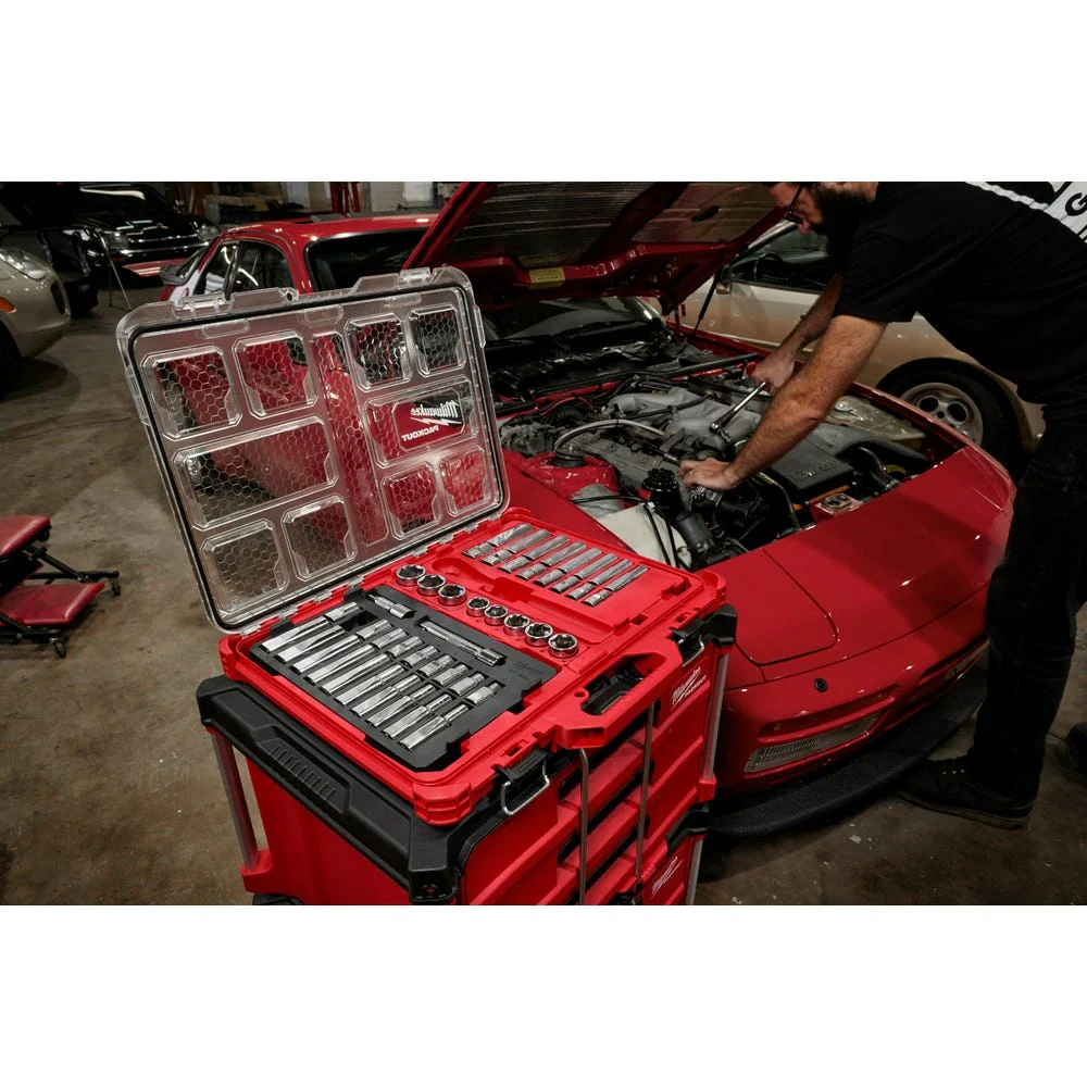 Milwaukee 48-22-9487 47pc 1/2" Drive Ratchet & Socket Set with PACKOUT Organizer - Image 7