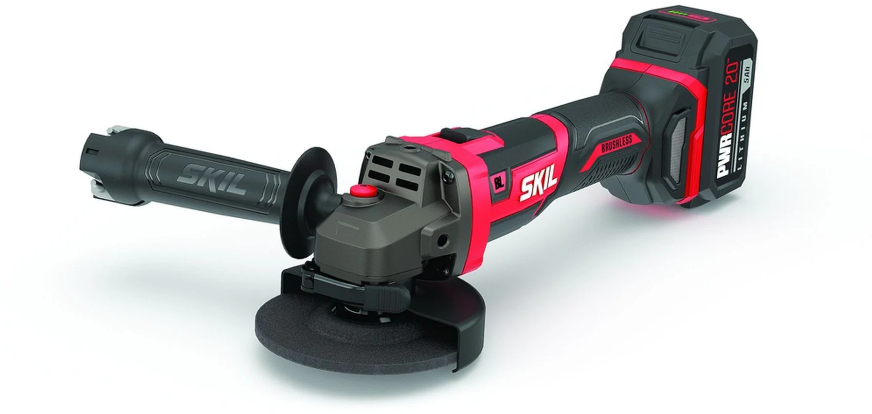 SKIL AG2907-1A PWRCore 20 Brushless 20V 4-1/2" Angle Grinder Kit with 5.0Ah Battery and PWR JUMP Charger - Image 4