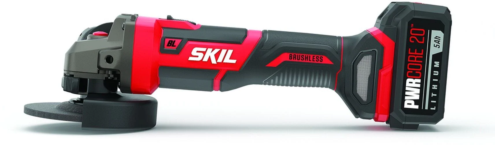 SKIL AG2907-1A PWRCore 20 Brushless 20V 4-1/2" Angle Grinder Kit with 5.0Ah Battery and PWR JUMP Charger - Image 6