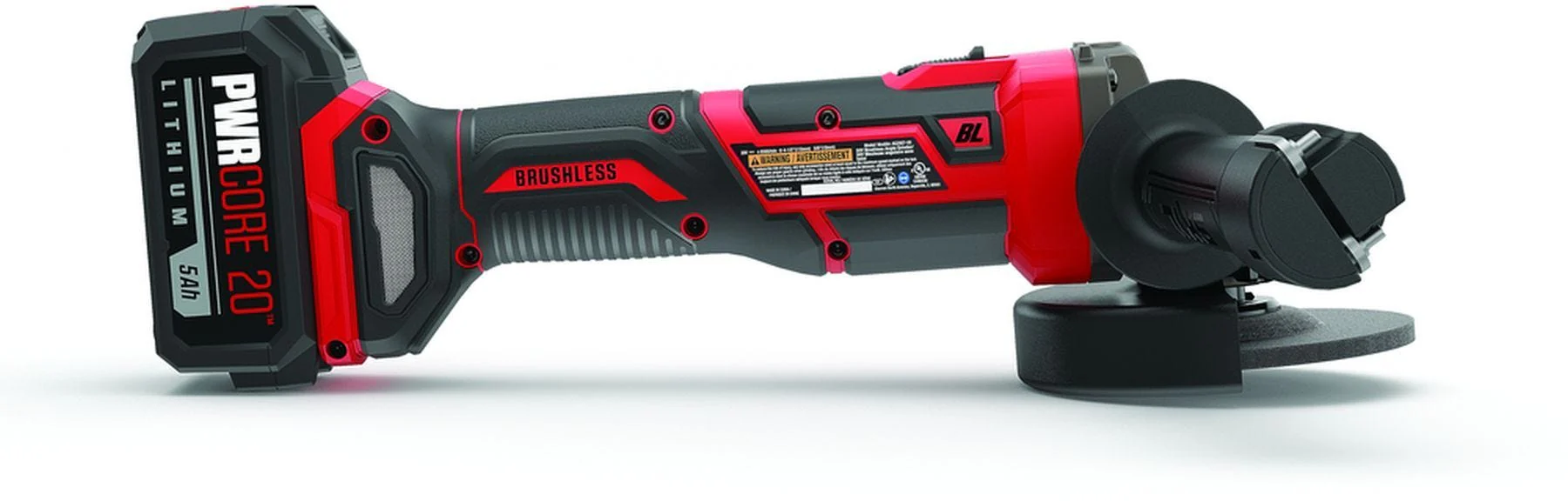 SKIL AG2907-1A PWRCore 20 Brushless 20V 4-1/2" Angle Grinder Kit with 5.0Ah Battery and PWR JUMP Charger - Image 7